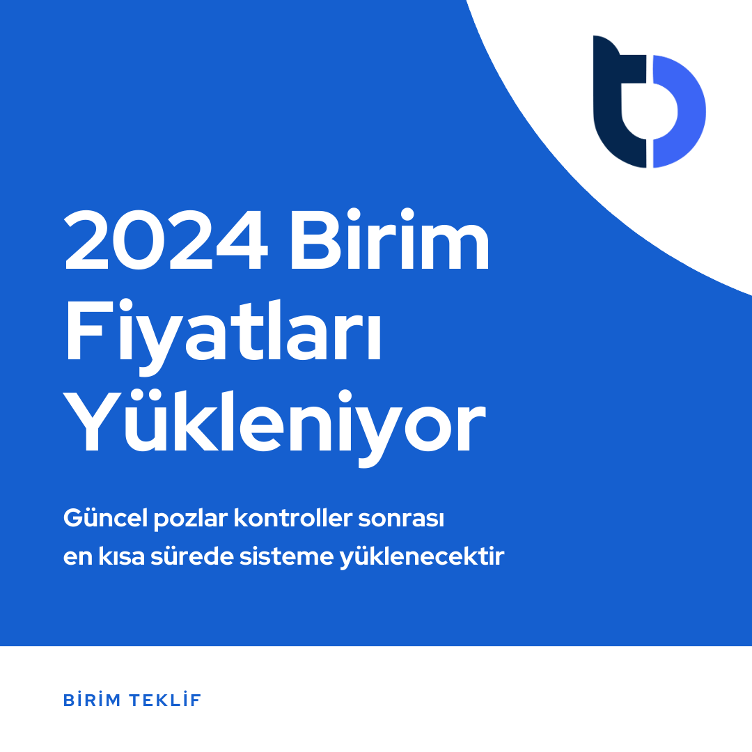 2024 birim fiyatları